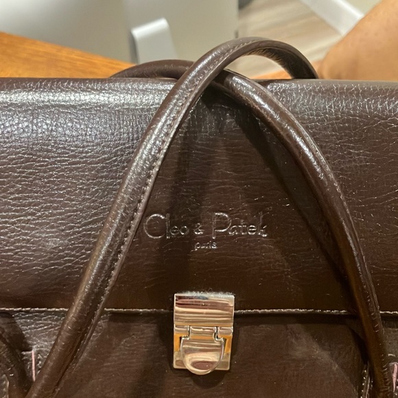 Dark Brown Leather Tote - Picture 2 of 4